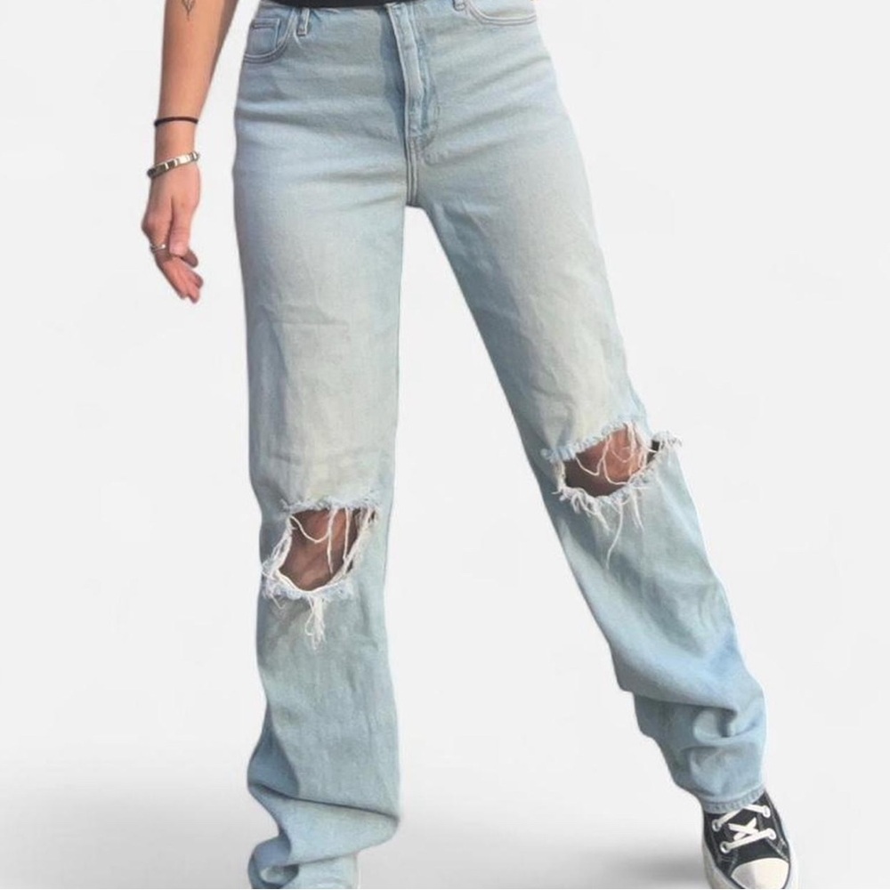 Hollister ultra high rise dad jean